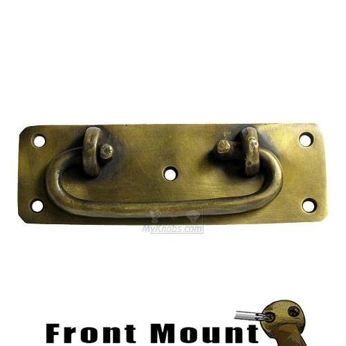 4" Bail Pull with Rectangle Backplate