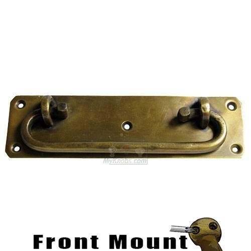 5 3/8" Bail Pull with Backplate with Rounded Corners