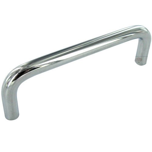 Solid Brass Wire Pull 3 1/2" Centers Pull in Polished Chrome