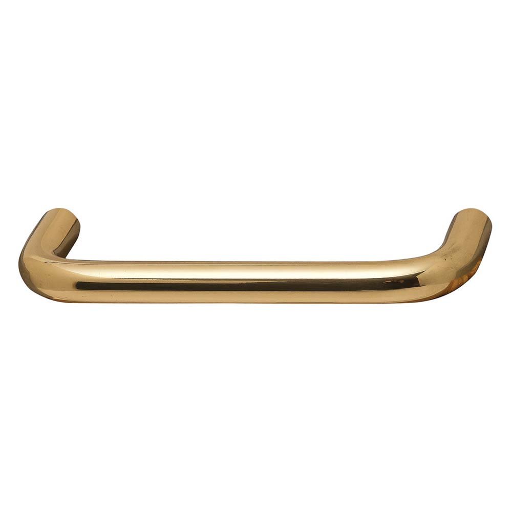 Solid Brass Wire Pull 3" Centers Pull in Polished Brass