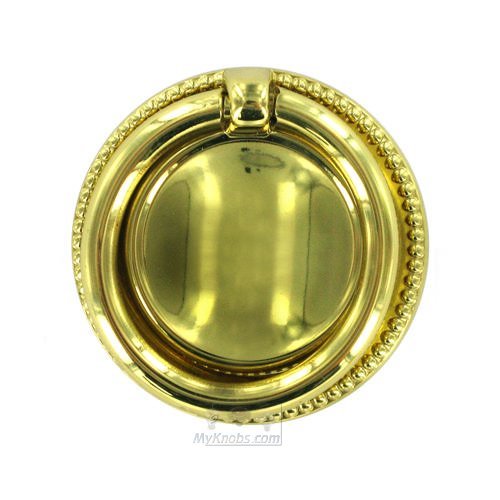 1 3/4" Diameter Ring Pull in Brass Polished