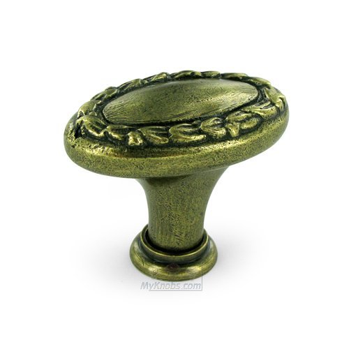 1 7/8" X 1 3/16" Knob in Antique Bronze