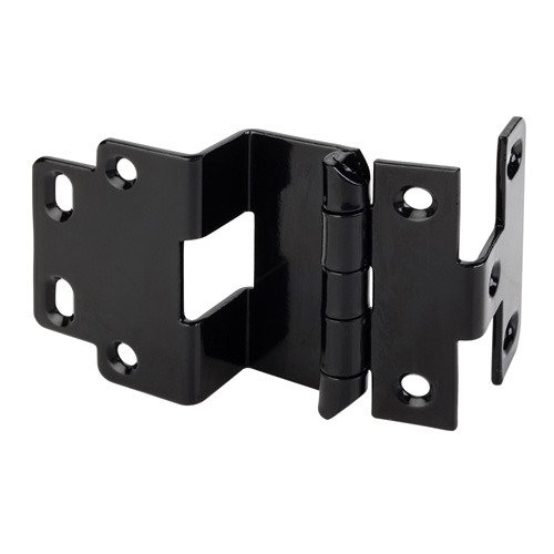 Non-Mortise Institutional 5-Knuckle Cabinet Hinge in Black