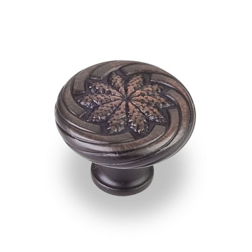 1 1/8" Diameter Harvest Wheat Knob in Brushed Oil Rubbed Bronze
