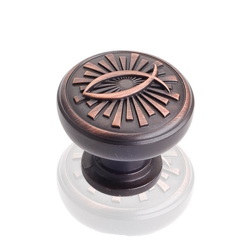 1 3/8" Icthus Knob in Brushed Oil Rubbed Bronze