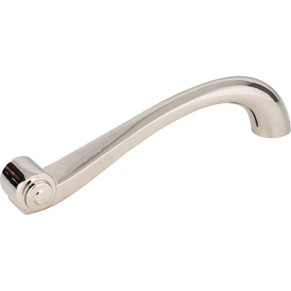 5" Centers Scroll Pull in Polished Nickel