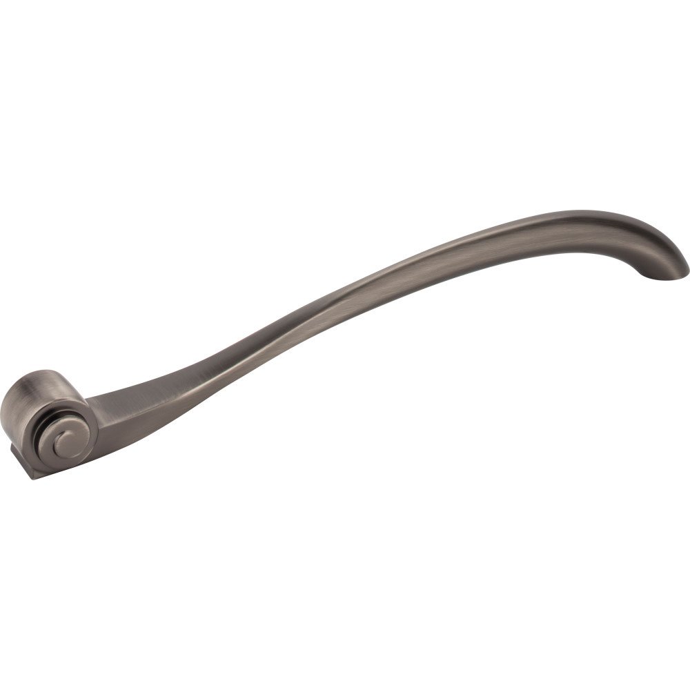 12" Centers Scroll Appliance Pull in Brushed Pewter