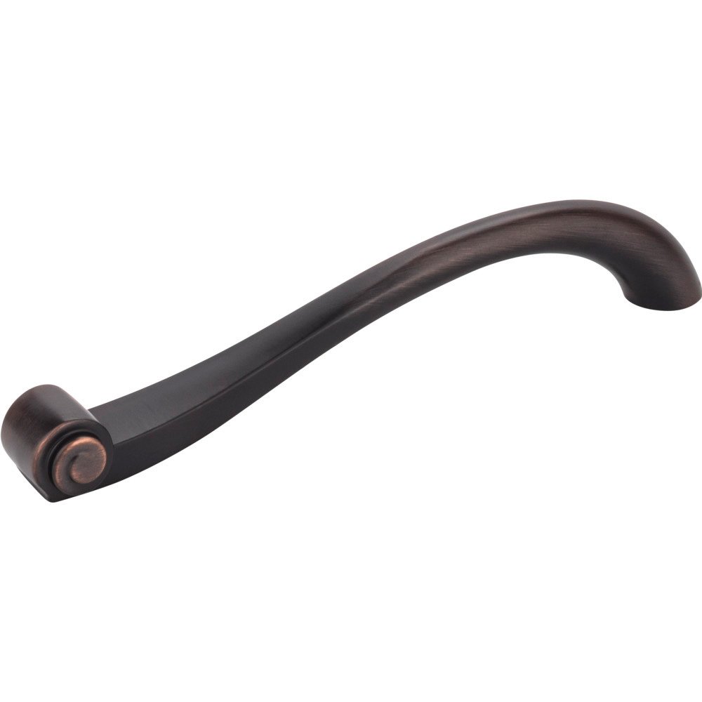 6 1/4" Centers Scroll Pull in Brushed Oil Rubbed Bronze