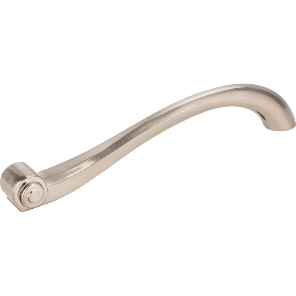6 1/4" Centers Scroll Pull in Satin Nickel