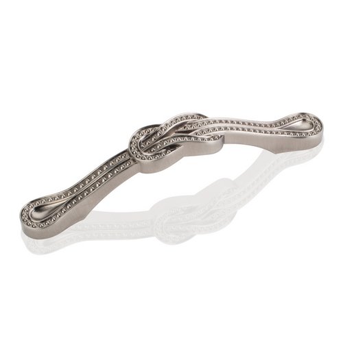 3 3/4" Centers Square Knot Pull in Brushed Pewter