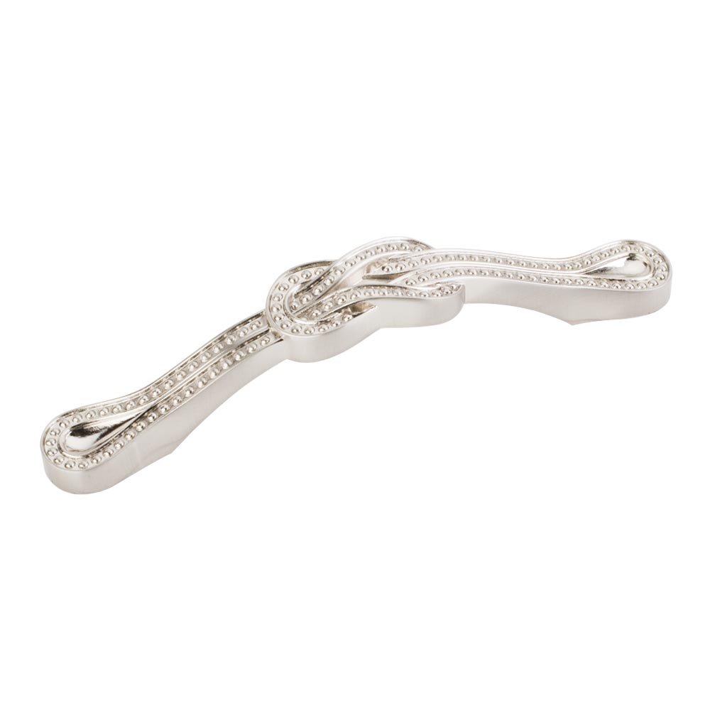 3 3/4" Centers Square Knot Pull in Satin Nickel