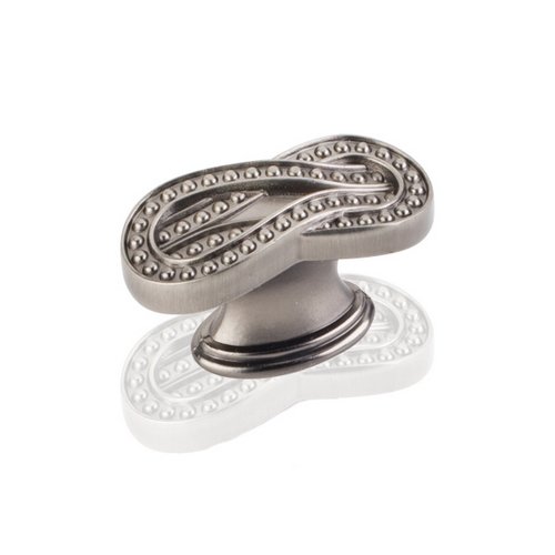 1 5/8" Square Knot Knob in Brushed Pewter