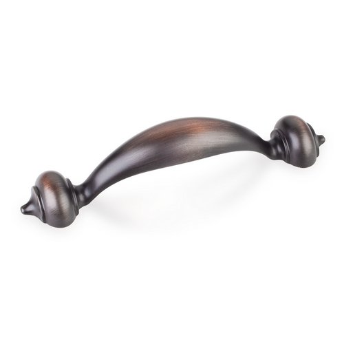 3 3/4" Centers Scroll Pull in Brushed Oil Rubbed Bronze