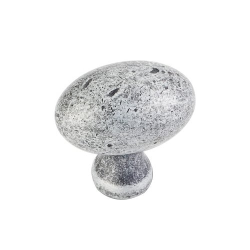 1 9/16" Weathered Football Knob in Distressed Antique Silver