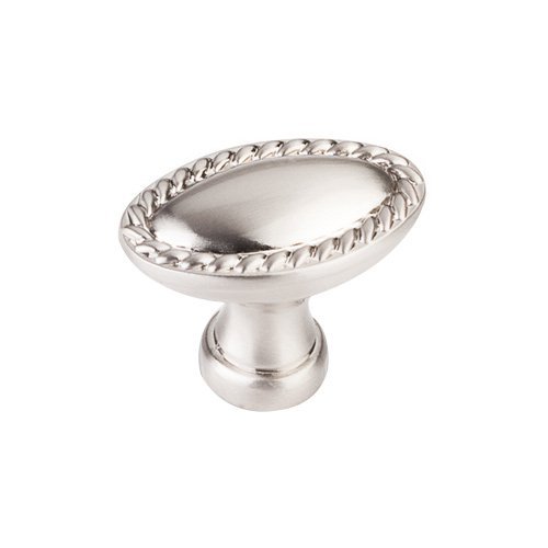 1 3/8" Knob with Rope Trim in Satin Nickel