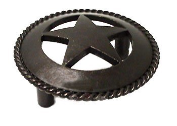Large Star Pull with Braided Edge in Oil Rubbed Bronze