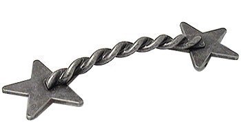 Twisted Star Pull in Antique Pewter