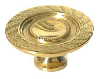 Dish Knob ( 1.50" ) in Antique Brass