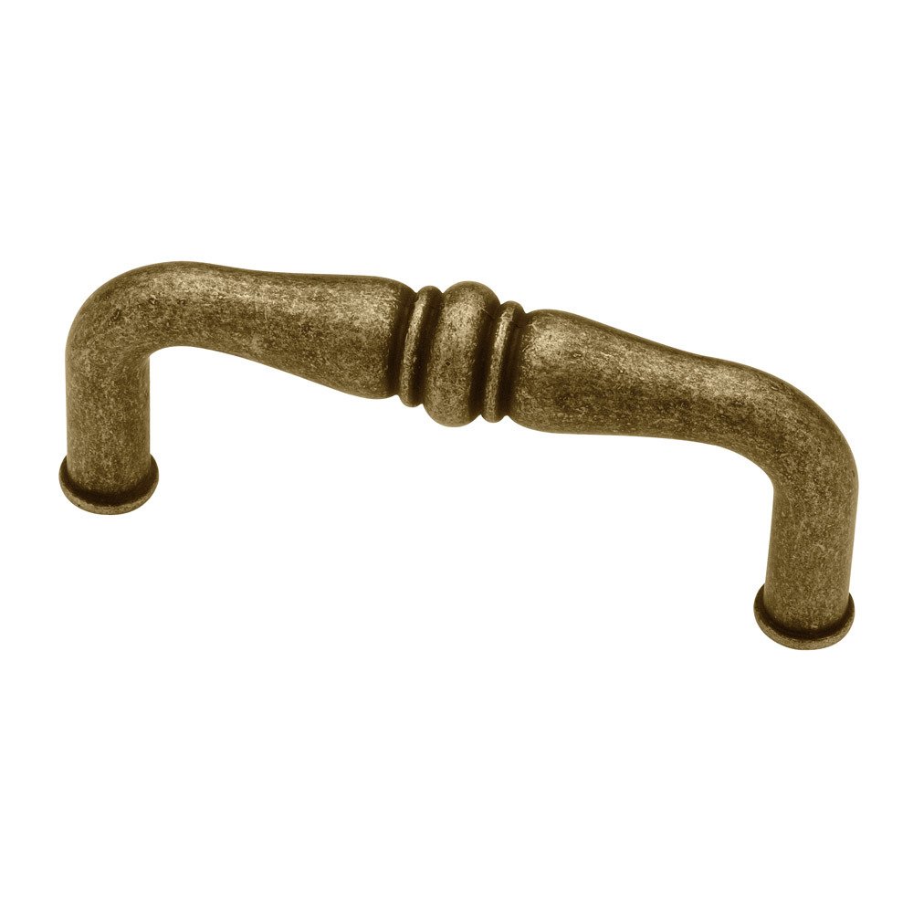 76mm Pull in Burnished Antique Brass