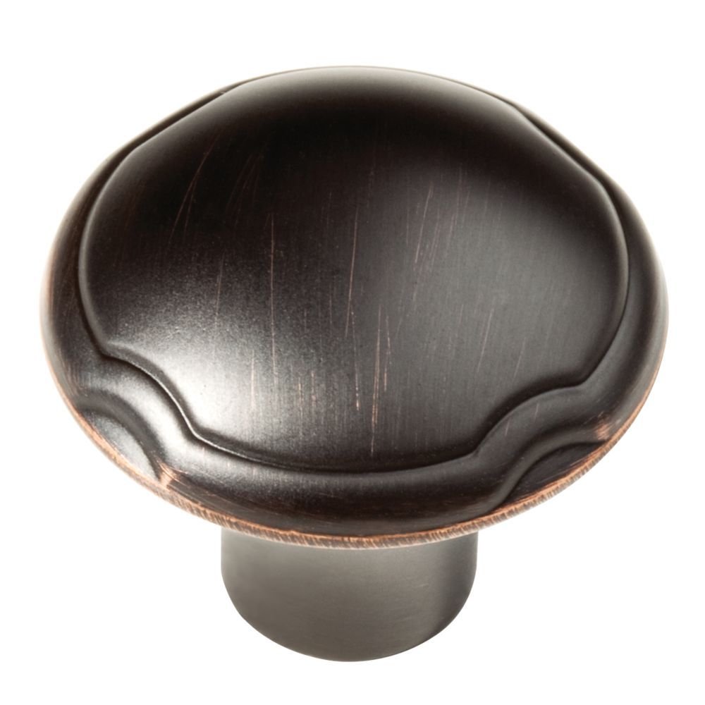 1 1/4" Diameter Knob in Bronze with Copper Highlights