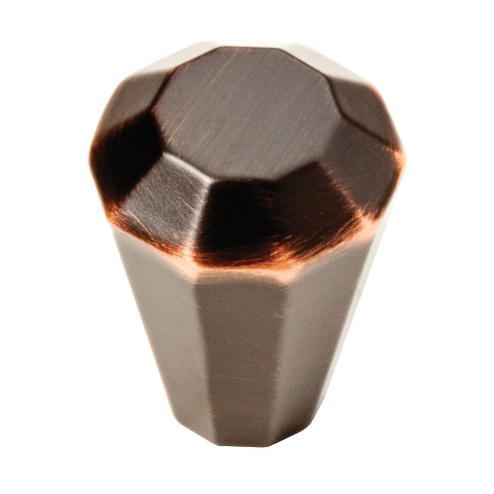 3/4" Diameter Knob in Bronze with Copper Highlights