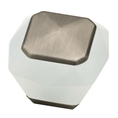 1-3/8 Kaley Knob in Frosted White,Slate