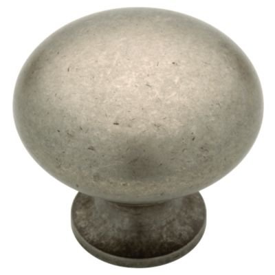1-1/4 Knob in Tumbled Pewter