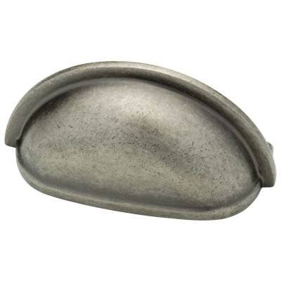 3 Plain Cup Pull in Tumbled Pewter