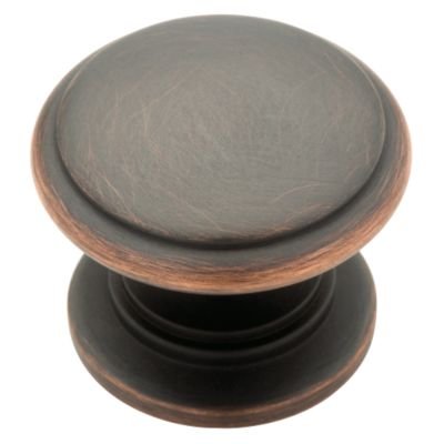 1 1/4" Knob in Bronze With Copper Highlights