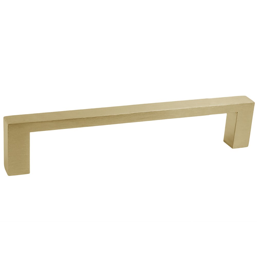 5 9/10" Centers Square Form Pull in Satin Brass PVD
