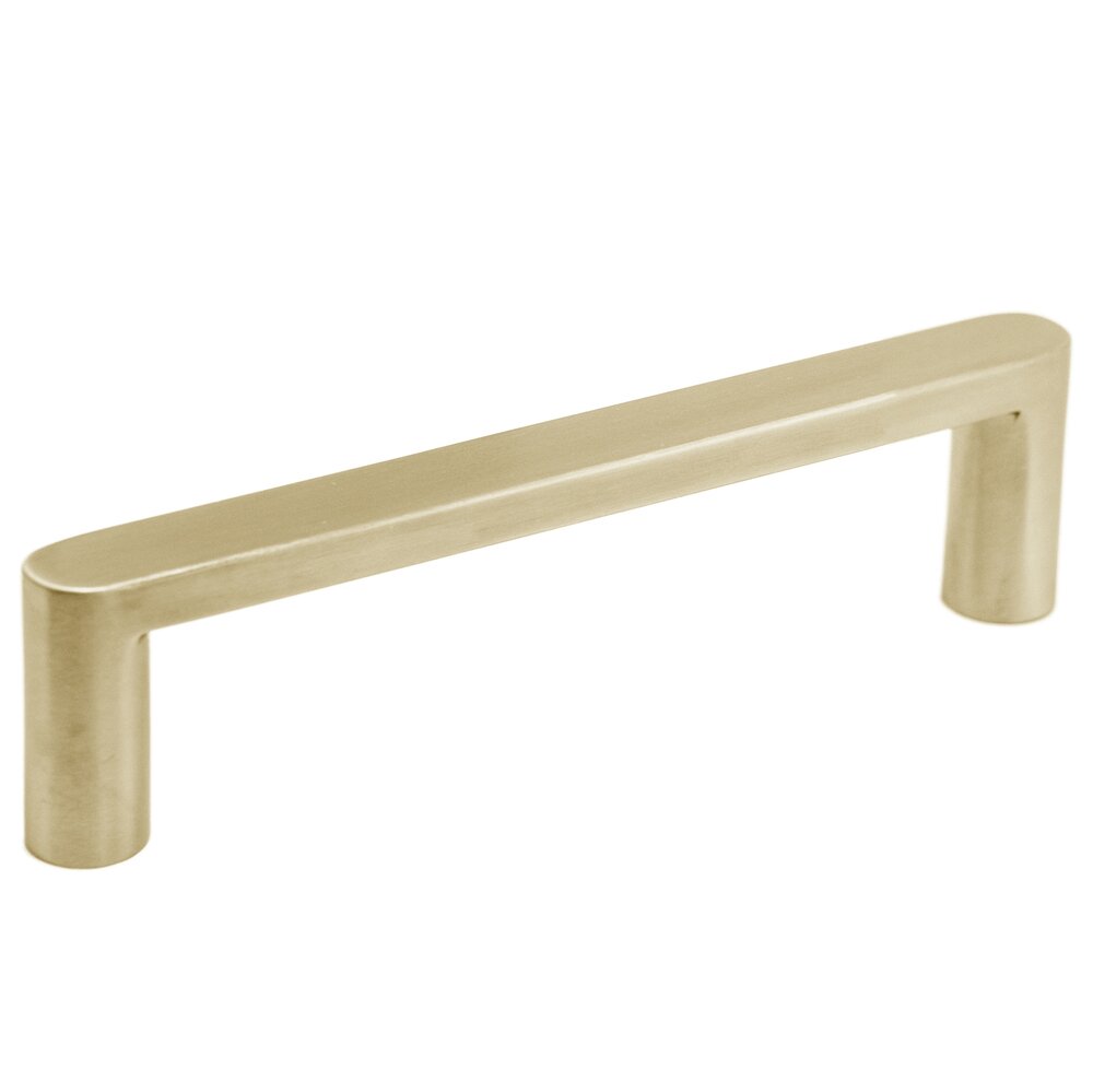 5 9/10" Centers Oblong Pull in Satin Brass PVD