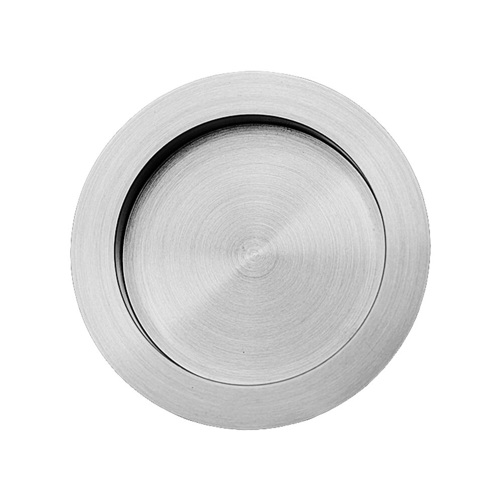 2 1/2" Diameter Recessed Pull in Polished Stainless Steel
