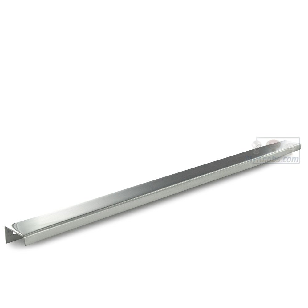 19.625" Long 3/8" Squared Drop Down Back Mounted Edge Pull in Satin Stainless Steel