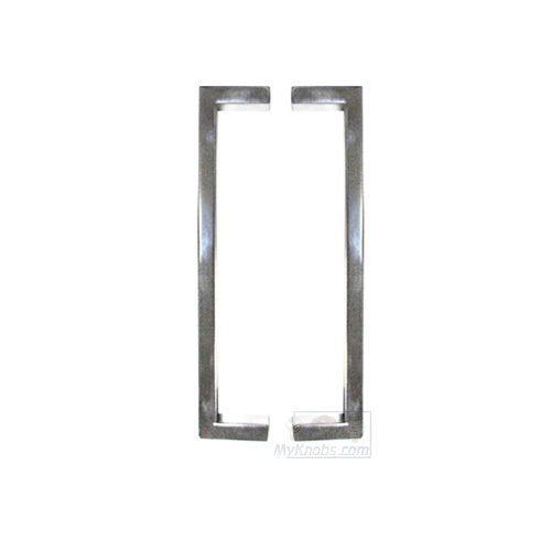 11 3/4" Centers Back to Back Squared Appliance/Shower Door Pull in Polished Stainless Steel