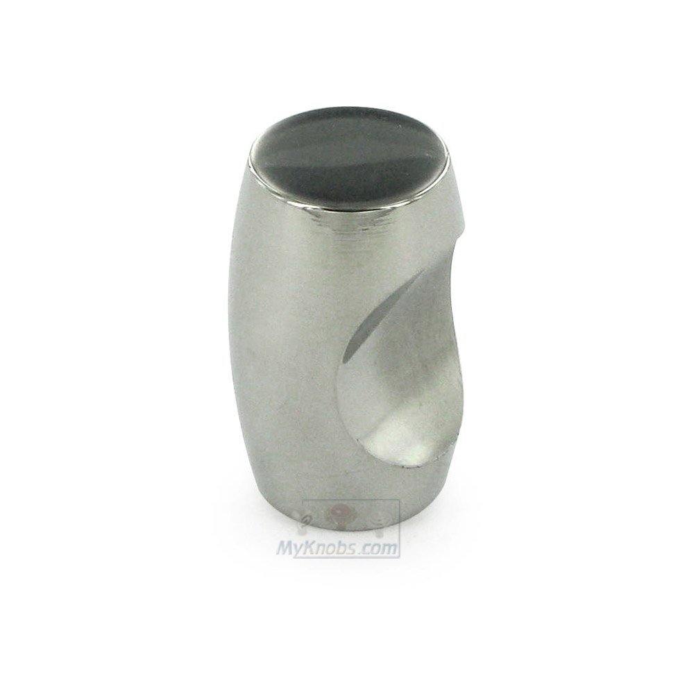 5/8" Diameter Barrel Thumbprint Knob in Polished Stainless Steel