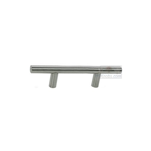7 7/8" Centers Surface Mounted European Bar Oversized Door Pull in Satin Stainless Steel