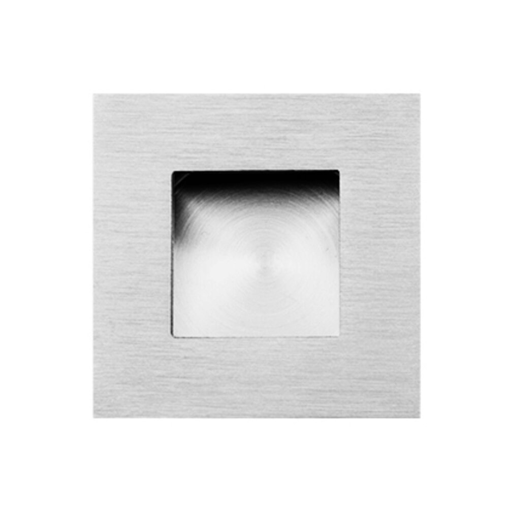 2" Square Recessed Pull in Polished Stainless Steel