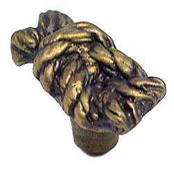 Medium Eight Knot Knob in Bronze with Verde Wash
