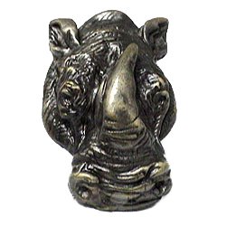 Big 5 Rhino Knob in Antique Brass
