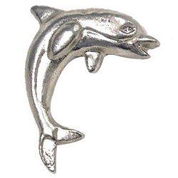 Dolphin #2 Knob in Pewter