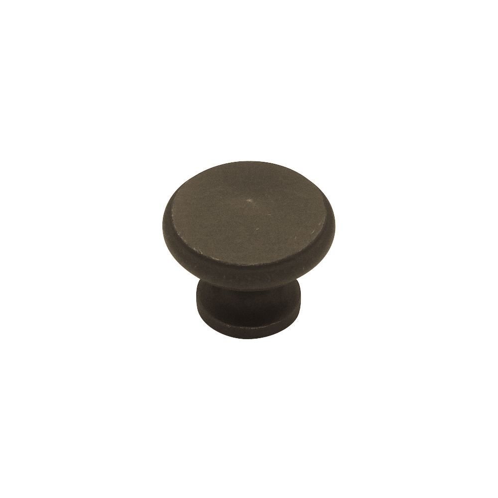 Large Dome Knob 1 1/8" Distressed Oil Rubbed Bronze