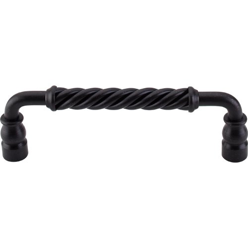 Twisted Bar 6" Centers Bar Pull in Patine Black