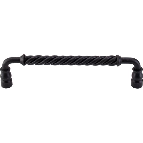 Twisted Bar 8" Centers Bar Pull in Patine Black