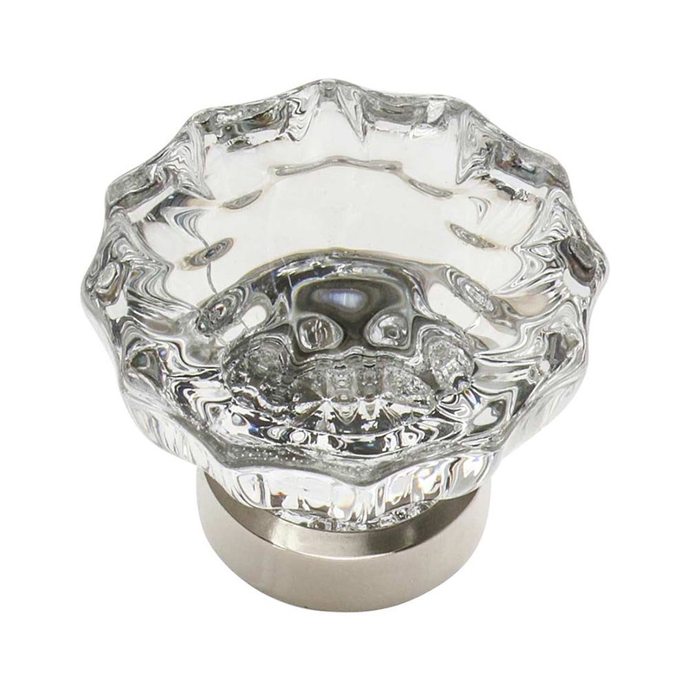1 3/8" Crystal Cabinet Knob in Polished Nickel