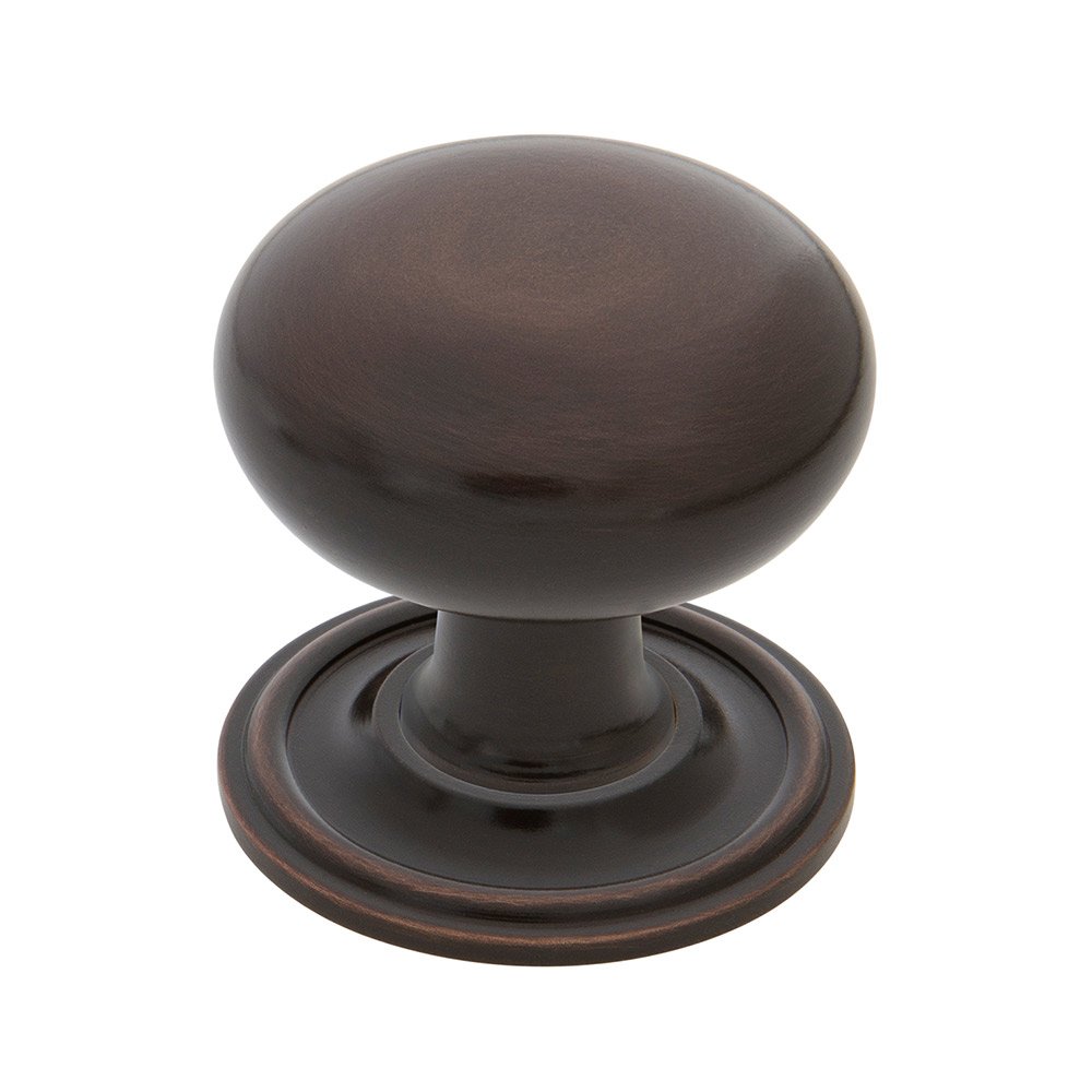 New York Brass 1 3/8" Cabinet Knob with Classic Rose in Timeless Bronze