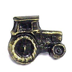 Tractor Knob in Antique Brass
