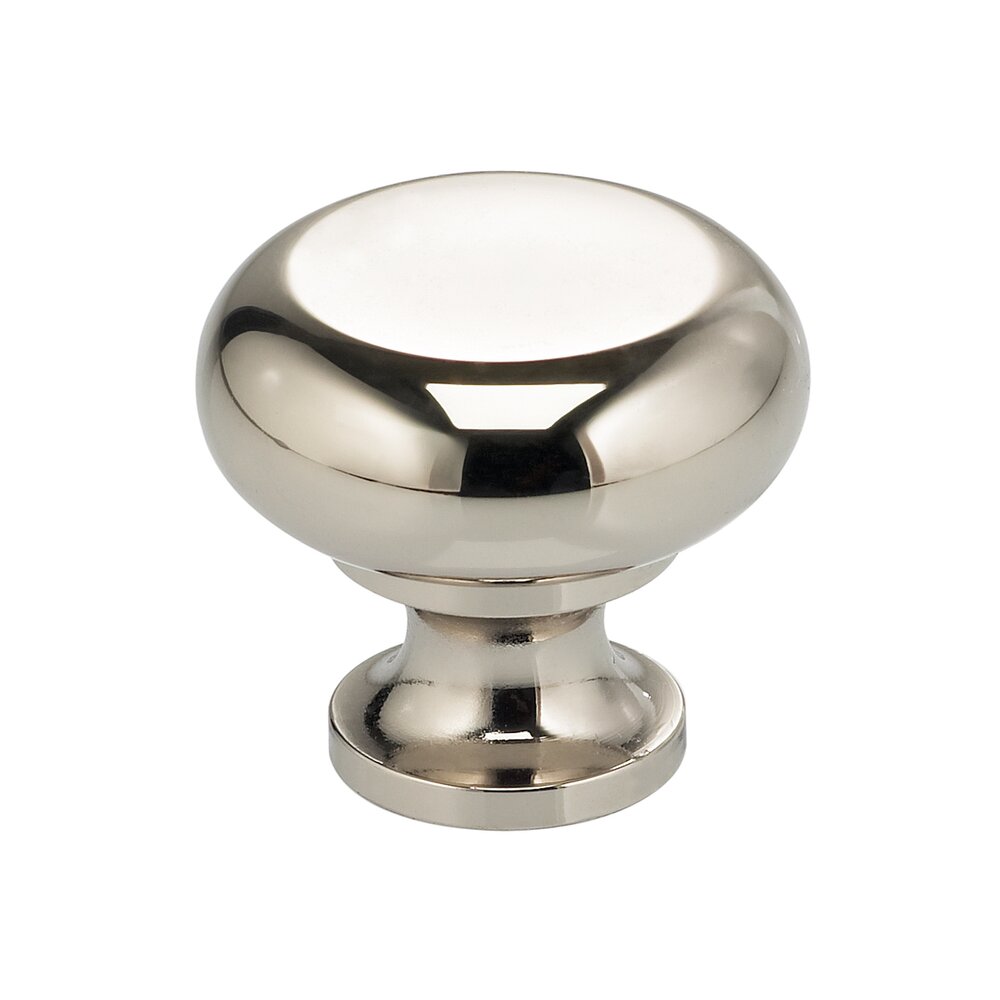 1 9/16" Classic Knob in Polished Polished Nickel Lacquered