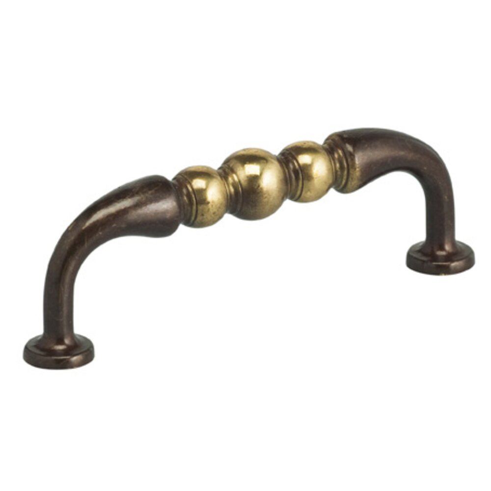 3 1/2" Center Triple Bead Pull in Shaded Bronze Lacquered