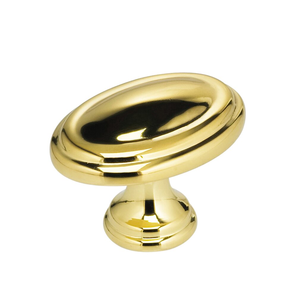1 3/8" Cabinet Knob in Polished Brass Lacquered