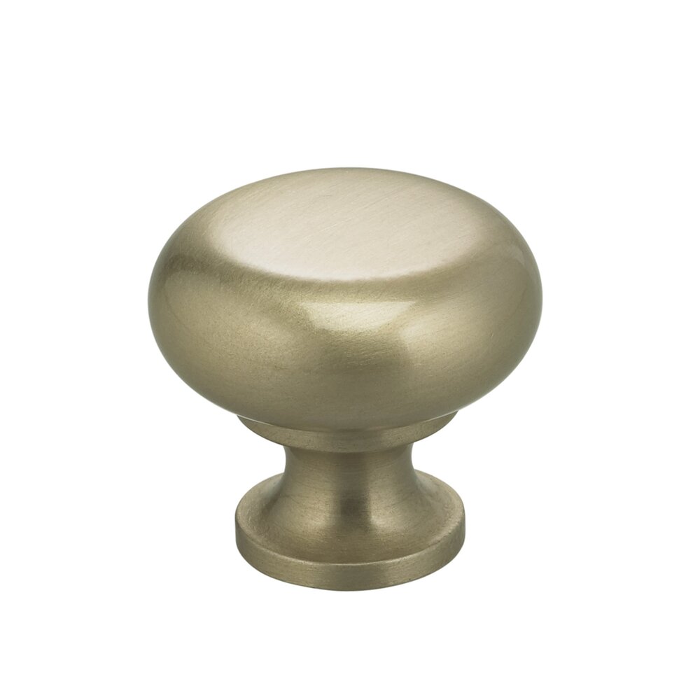 1 7/32" Classic Knob in Satin Nickel Lacquered